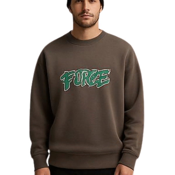 سويت شيرت رجالي FORCE بني غامق